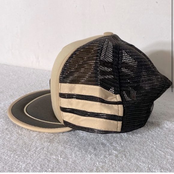 Vintage Beige Brown OK Tire Mesh Back Snap Back Trucker Hat - Picture 3 of 9